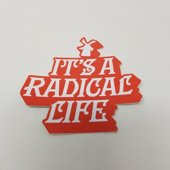 Dutch Bros November 2022 It’s A Radical Life Sticker Red Winter Windmill - Picture 2 of 6